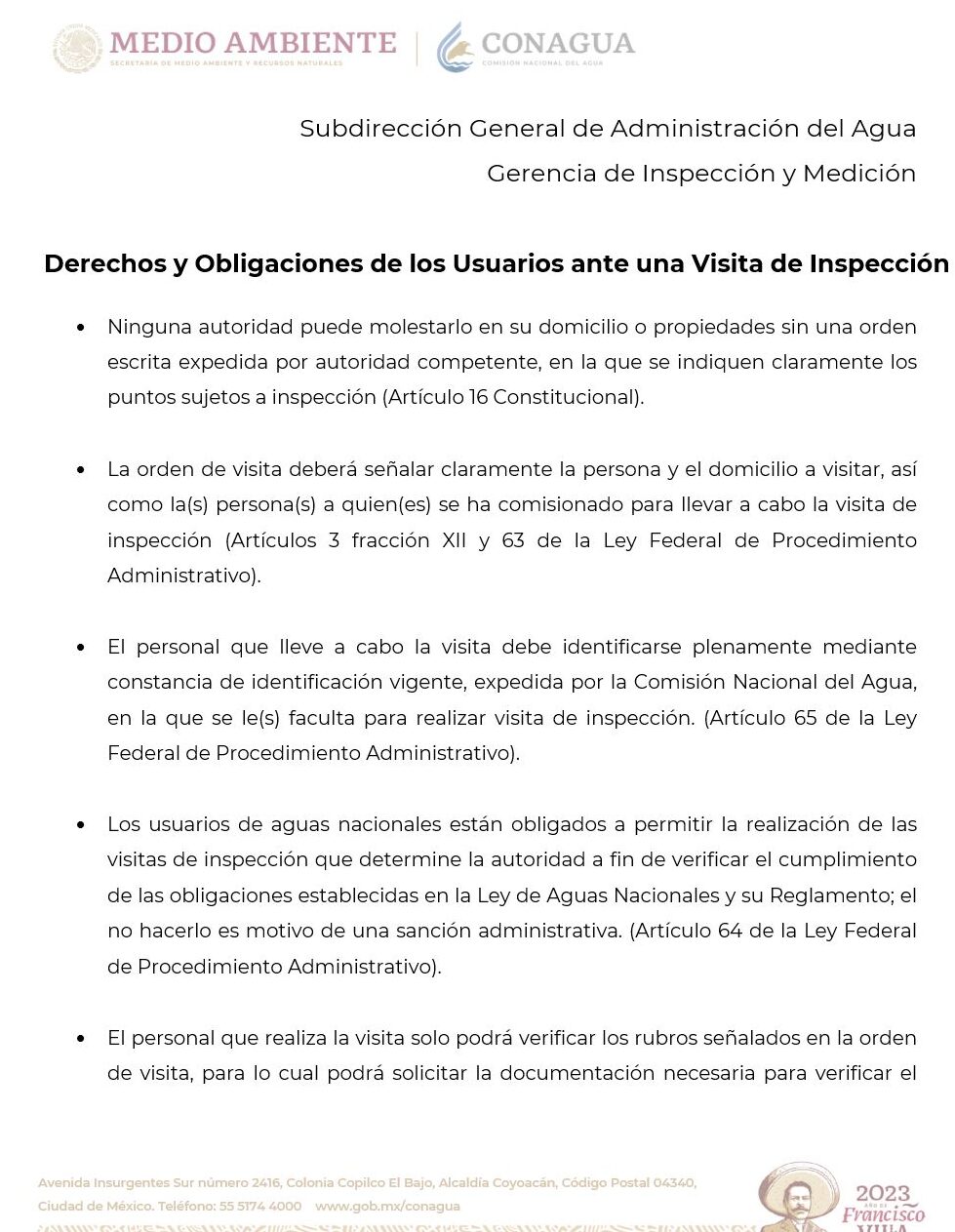 aviso de aprovechamiento de aguas en conagua pasos y requisitos