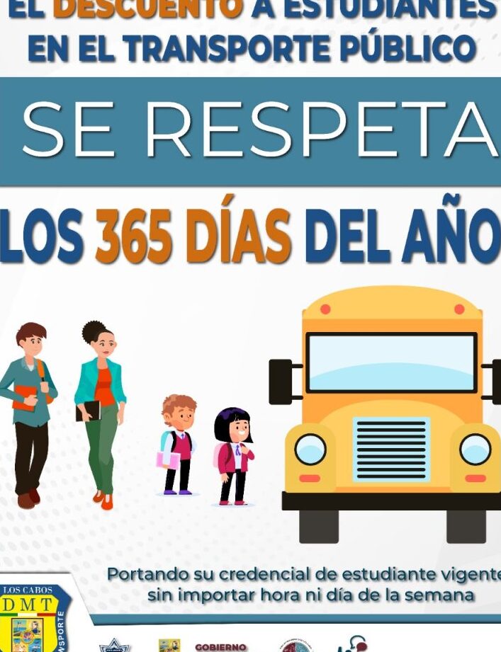 descuento estudiantil en transporte publico de