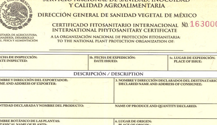 documentos necesarios para el permiso de exportacion de agroquimicos en