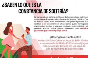 ¿Dónde tramitar una constancia de soltería en México?