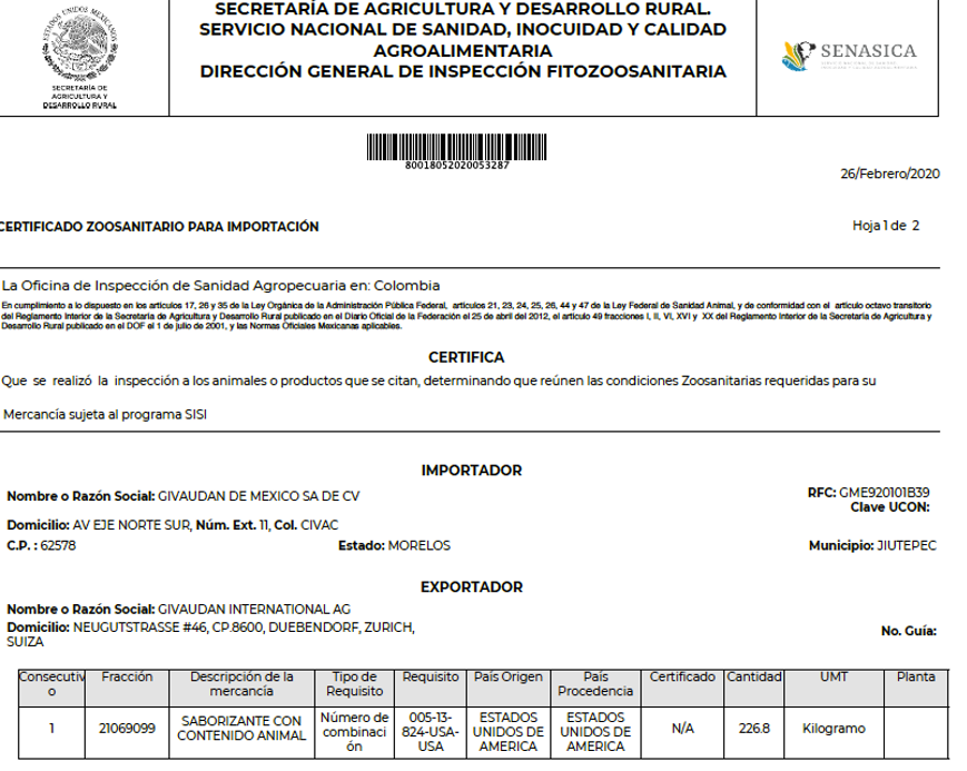 obten certificado zoosanitario de exportacion para bovinos en senasica