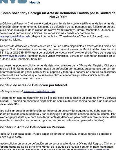 pasos para solicitar un acta de defuncion y obtenerla facilmente