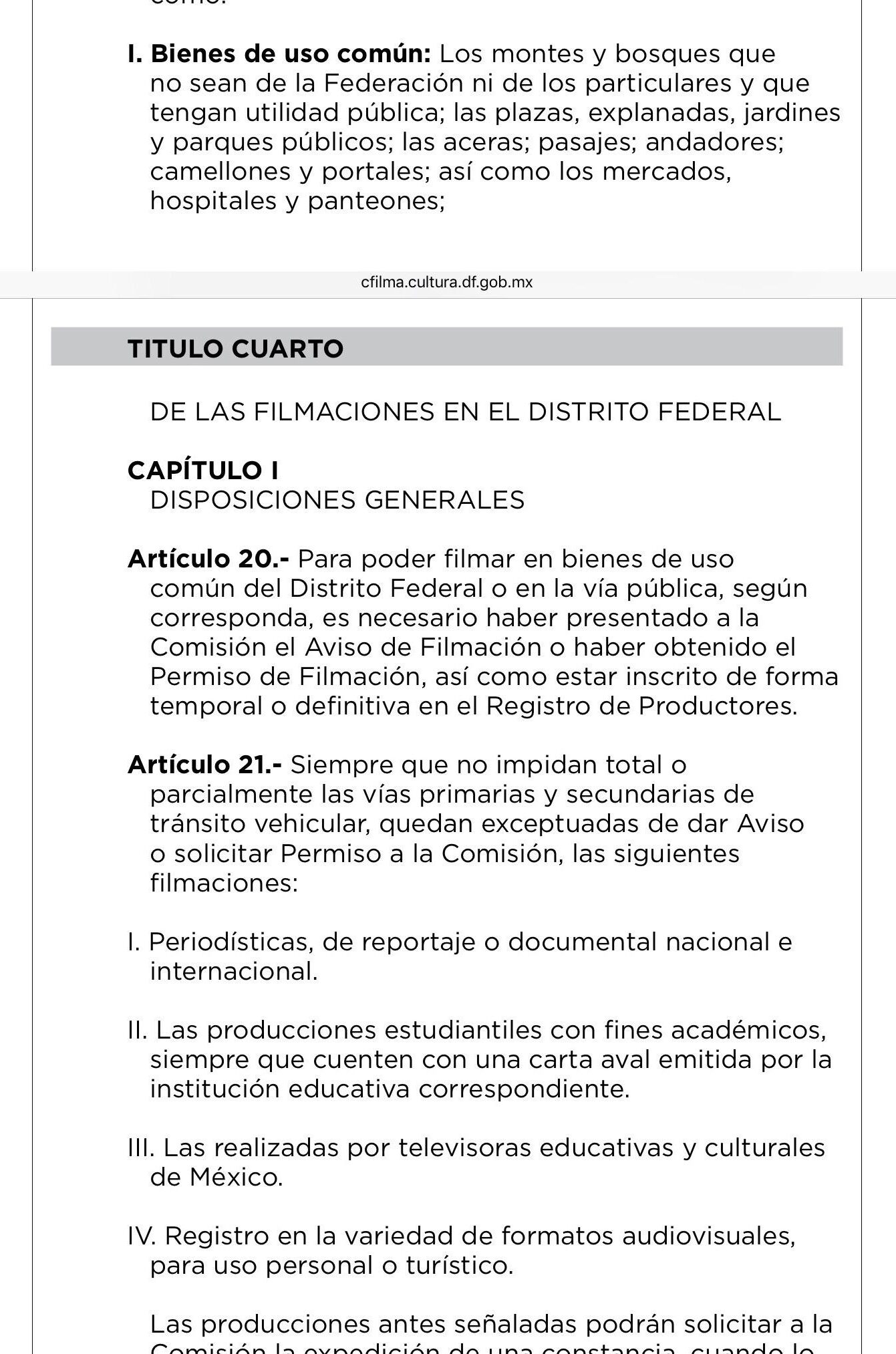 pasos para solicitar un permiso de filmacion en lugares publicos