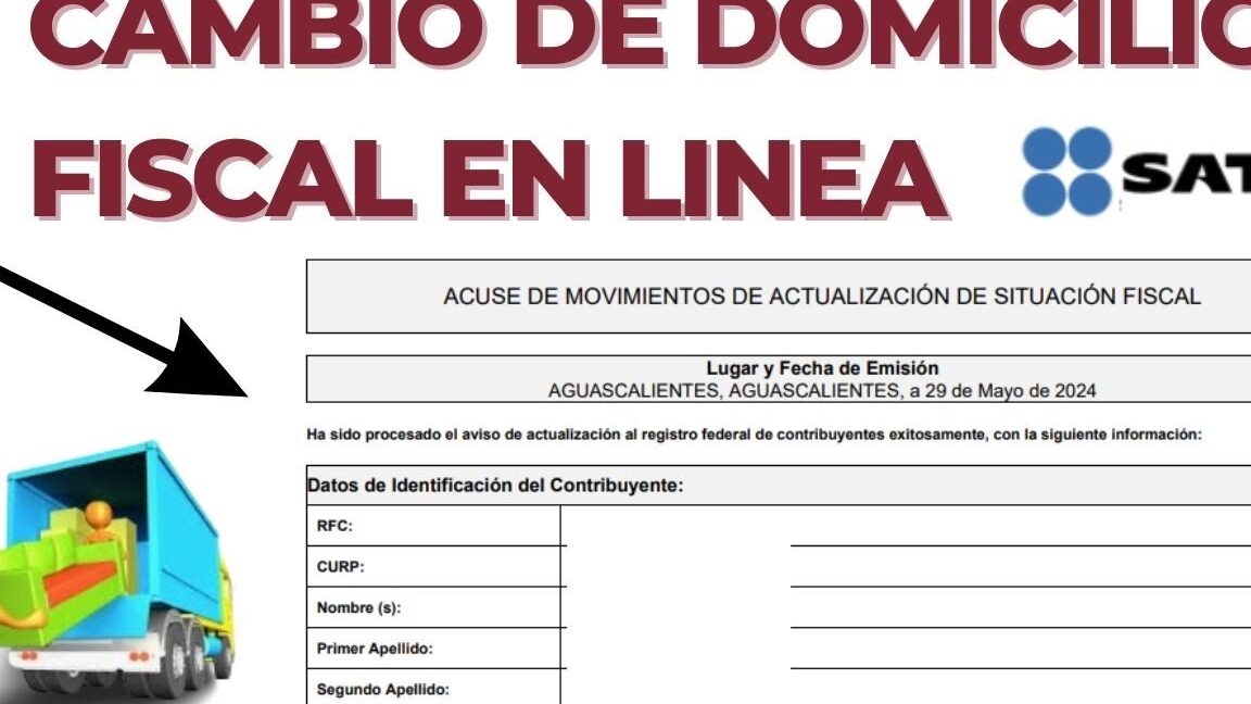 pasos para tramitar un aviso de cambio de domicilio fiscal en la shcp