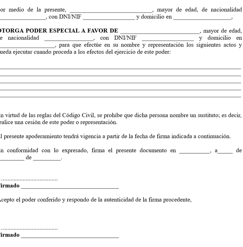 poder notarial para gestionar contratos de compraventa guia practica