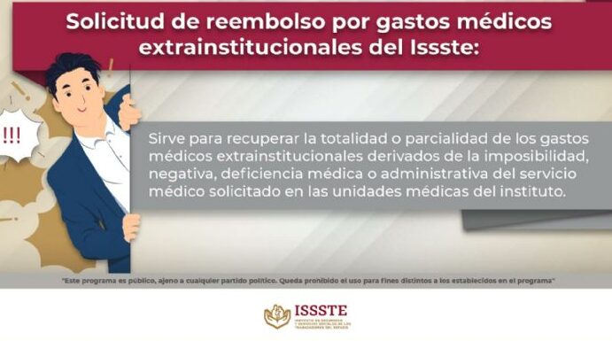 procedimiento para solicitar reembolso de gastos medicos en el issste