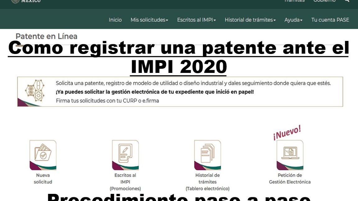 proceso y requisitos para registrar patentes en