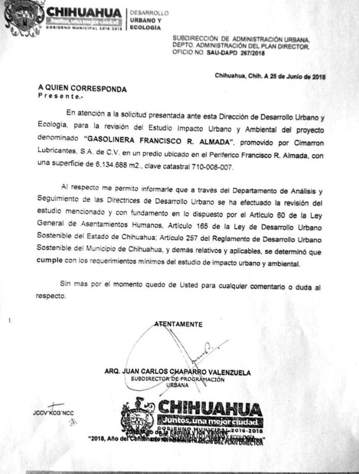 requisitos para obtener un permiso de uso de suelo para una gasolinera