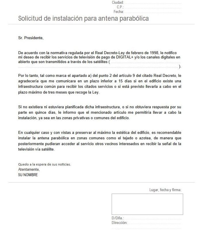 solicitud de permiso de antena de telecomunicaciones en