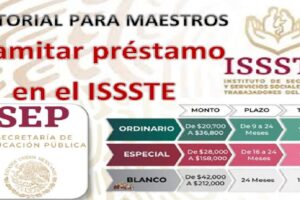 Solicitud de préstamo para equipo y mobiliario escolar en ISSSTE