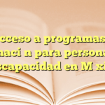 Acceso a programas e información para personas con discapacidad en México
