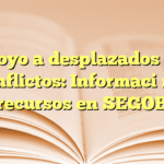 Apoyo a desplazados por conflictos: Información y recursos en SEGOB