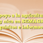 Apoyo a la agricultura orgánica en SEMAGRO: requisitos e información