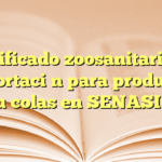 Certificado zoosanitario de exportación para productos acuícolas en SENASICA