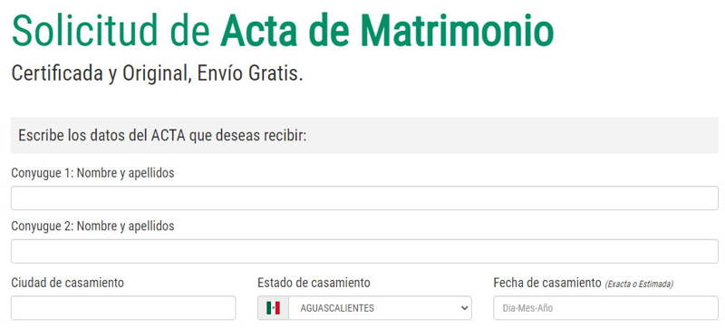 Cómo sacar un Acta de Matrimonio en línea Puebla