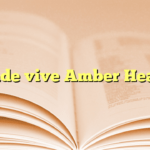¿Dónde vive Amber Heard?