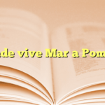 ¿Dónde vive María Pombo?