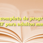 Guía completa de programas del DIF para adultos mayores
