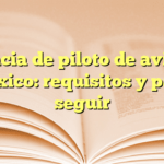 Licencia de piloto de aviación en México: requisitos y pasos a seguir
