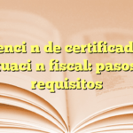 Obtención de certificado de situación fiscal: pasos y requisitos