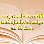 Obtén tarjeta de identificación para trabajadores migrantes en México