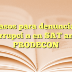 Pasos para denunciar corrupción en SAT ante PRODECON