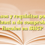 Pasos y requisitos para autorización de comprobantes fiscales en SHCP