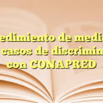 Procedimiento de mediación para casos de discriminación con CONAPRED