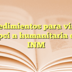 Procedimientos para visa de adopción humanitaria en el INM