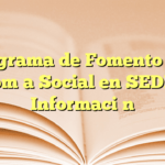 Programa de Fomento a la Economía Social en SEDESOL: Información