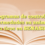 Programas de control de enfermedades en animales acuáticos en SENASICA