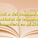 Protección del consumidor en contratos de tecnología financiera en México
