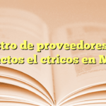 Registro de proveedores para proyectos eléctricos en México