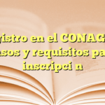 Registro en el CONAGUA: pasos y requisitos para inscripción