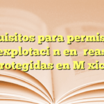 Requisitos para permiso de explotación en áreas protegidas en México