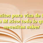 Requisitos para visa de turista en México: todo lo que necesitas saber