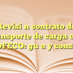 Revisión contrato de transporte de carga con PROFECO: guía y consejos