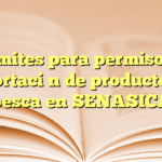 Trámites para permiso de importación de productos de pesca en SENASICA