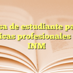 Visa de estudiante para prácticas profesionales en el INM
