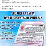 Carta de Antecedentes no Penales en Morelos