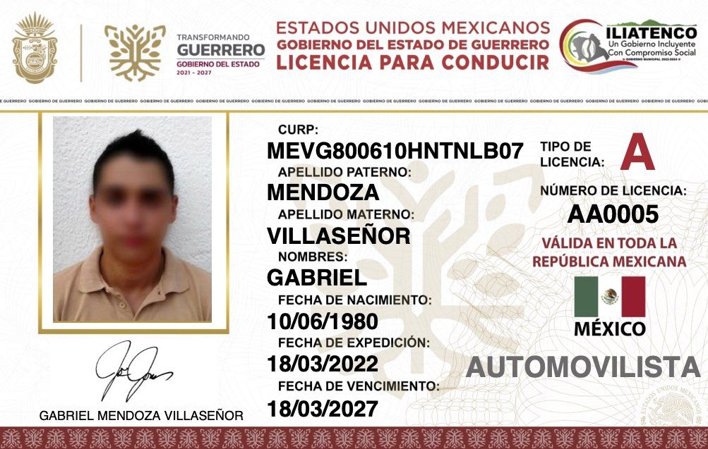 Licencia de Conducir en Guerrero